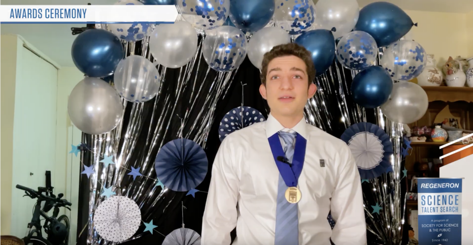 STS 2021: Noah Getz won second place and $175,000 for his research where he adjusted the way computer models identify promising pharmaceutical compounds, which could make the discovery of new drugs faster and less expensive.