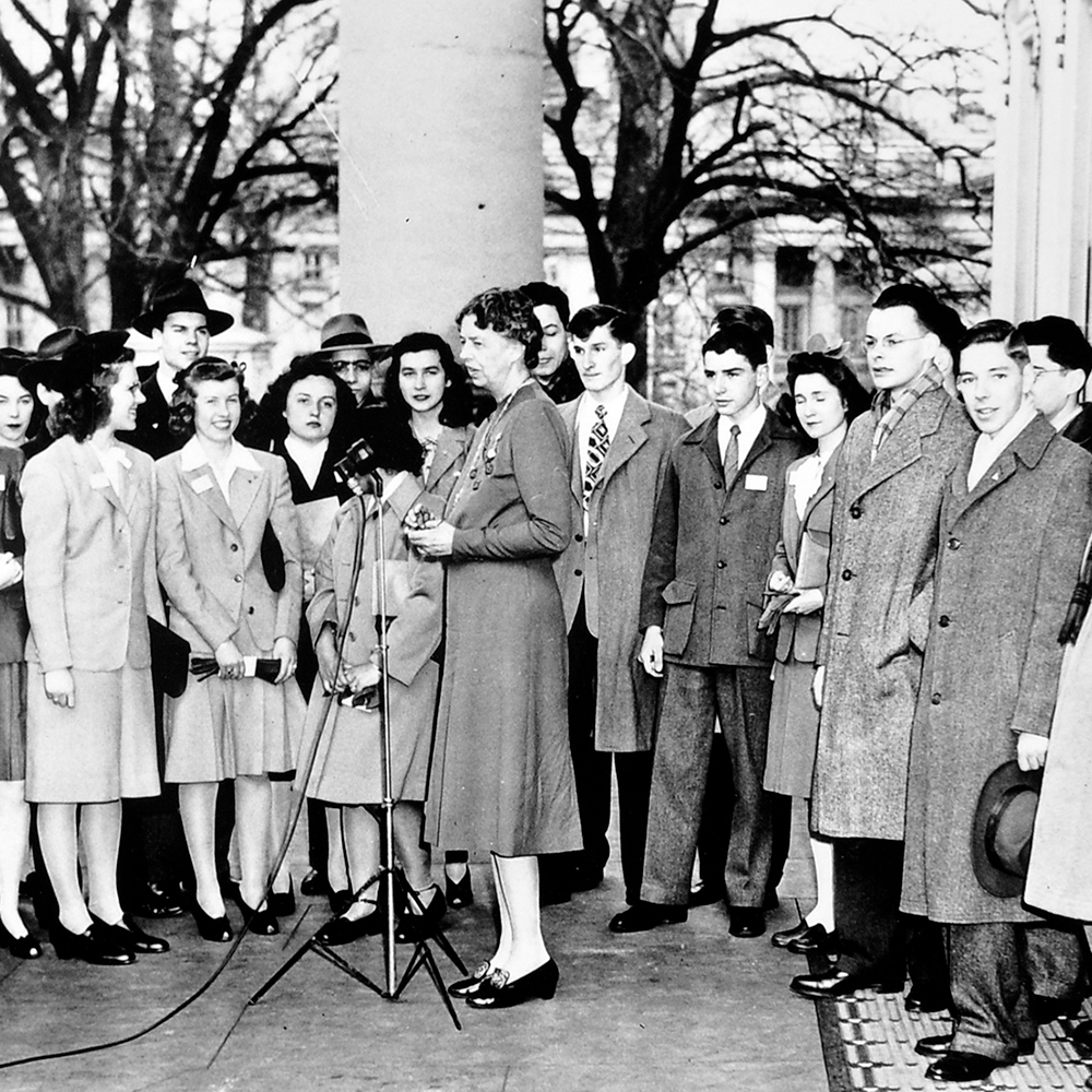 STS finalists meet with First Lady Eleanor Roosevelt 