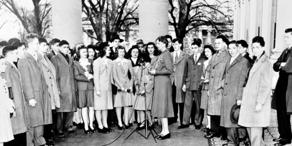1944 STS finalists meet with First Lady Eleanor Roosevelt