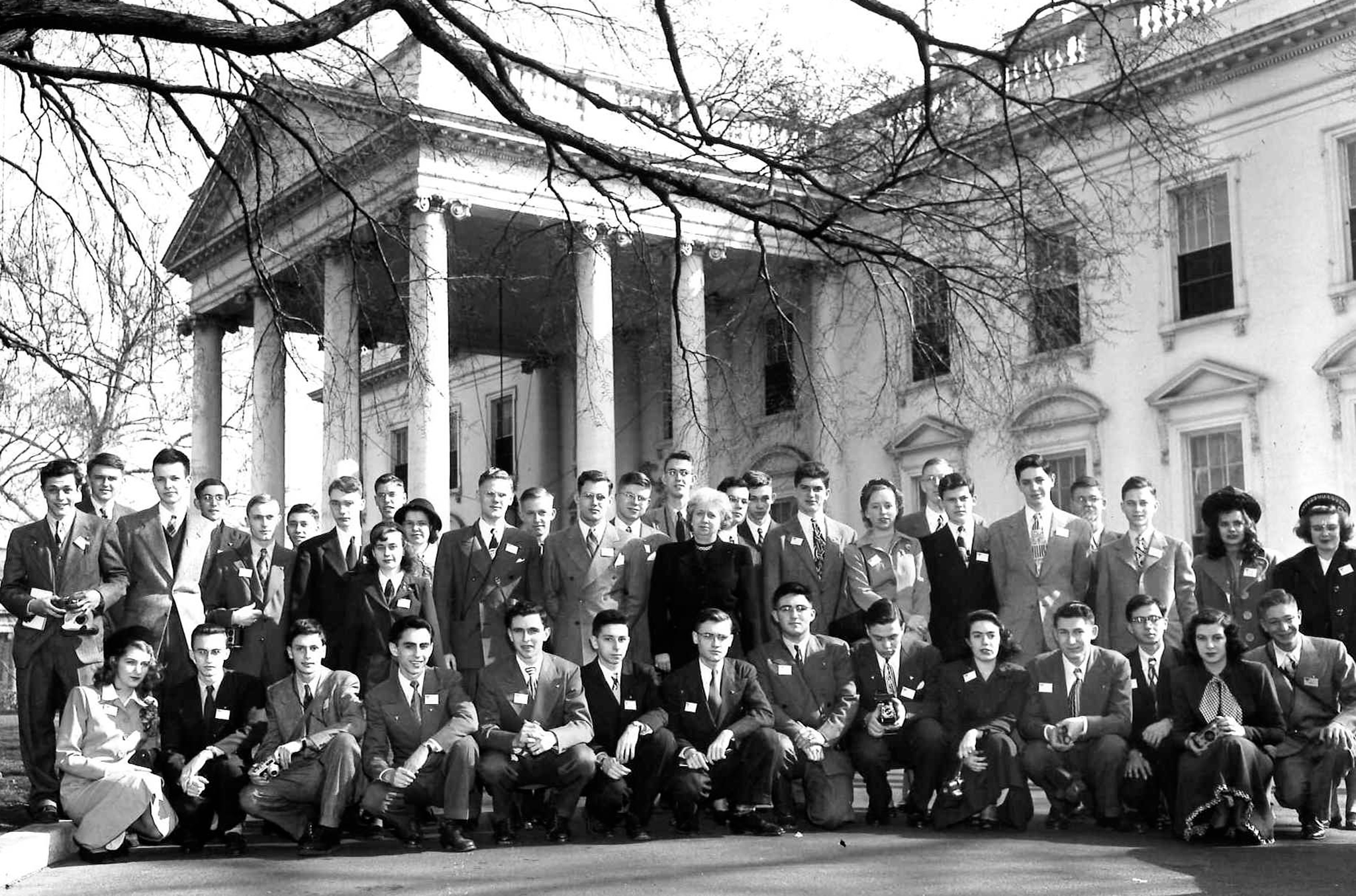 STS finalists meet First Lady Elizabeth Truman at the White House 