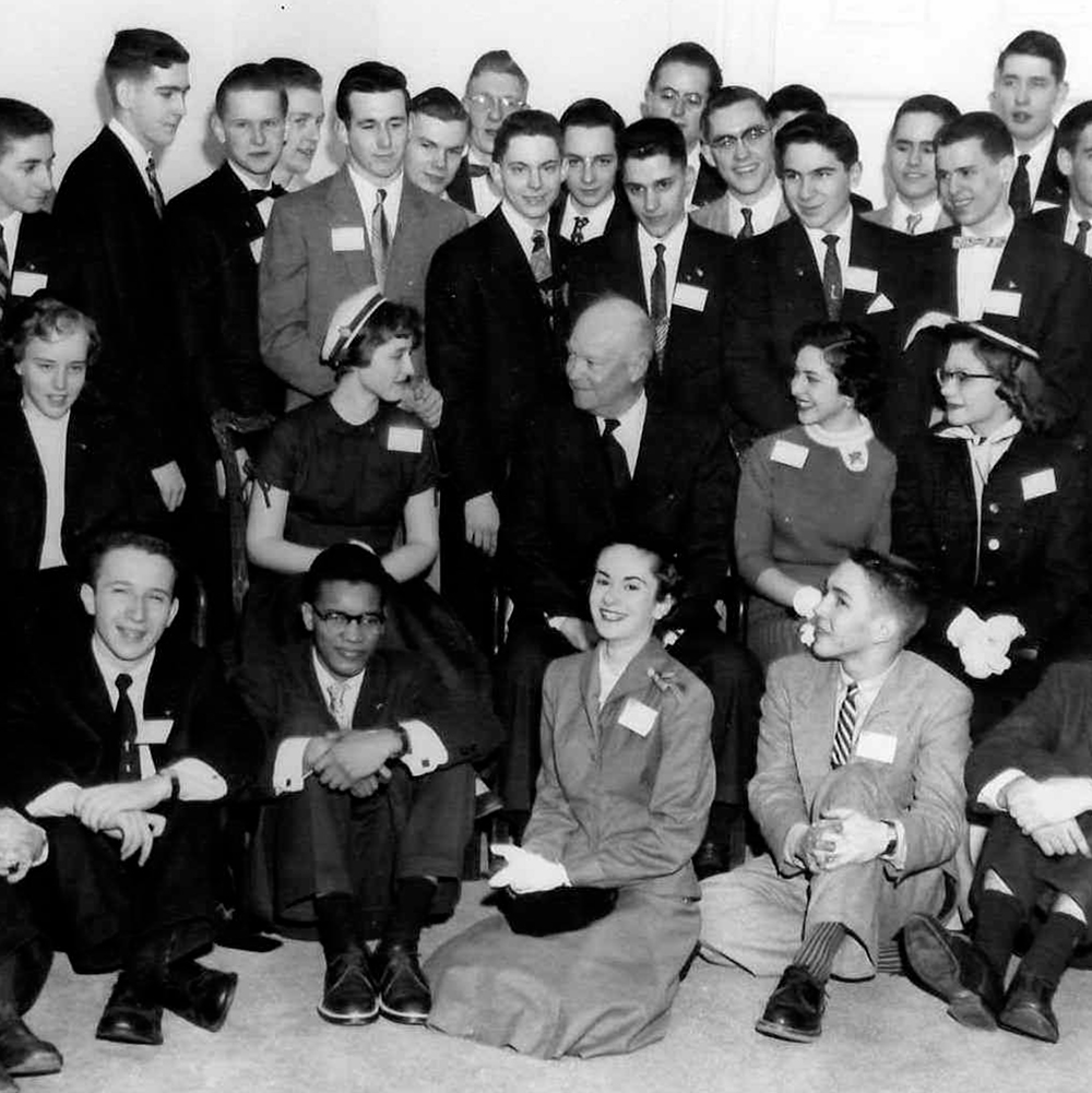 STS finalists visit President Eisenhower at the White House