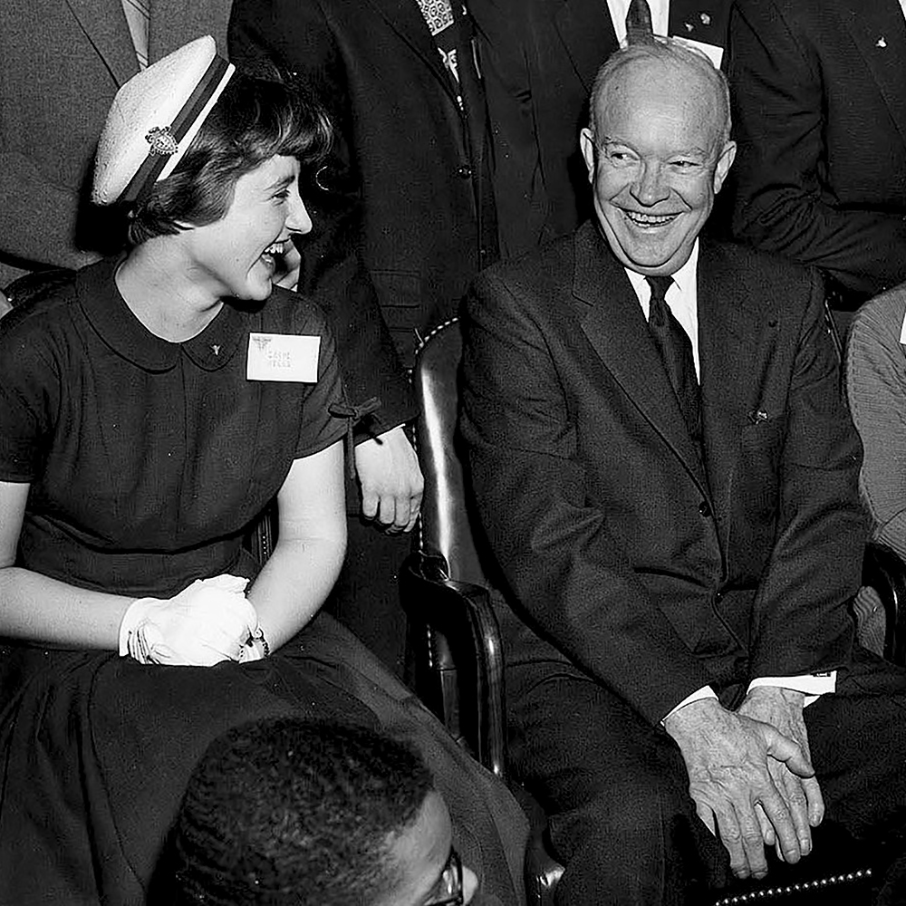 STS finalists meet President Eisenhower 