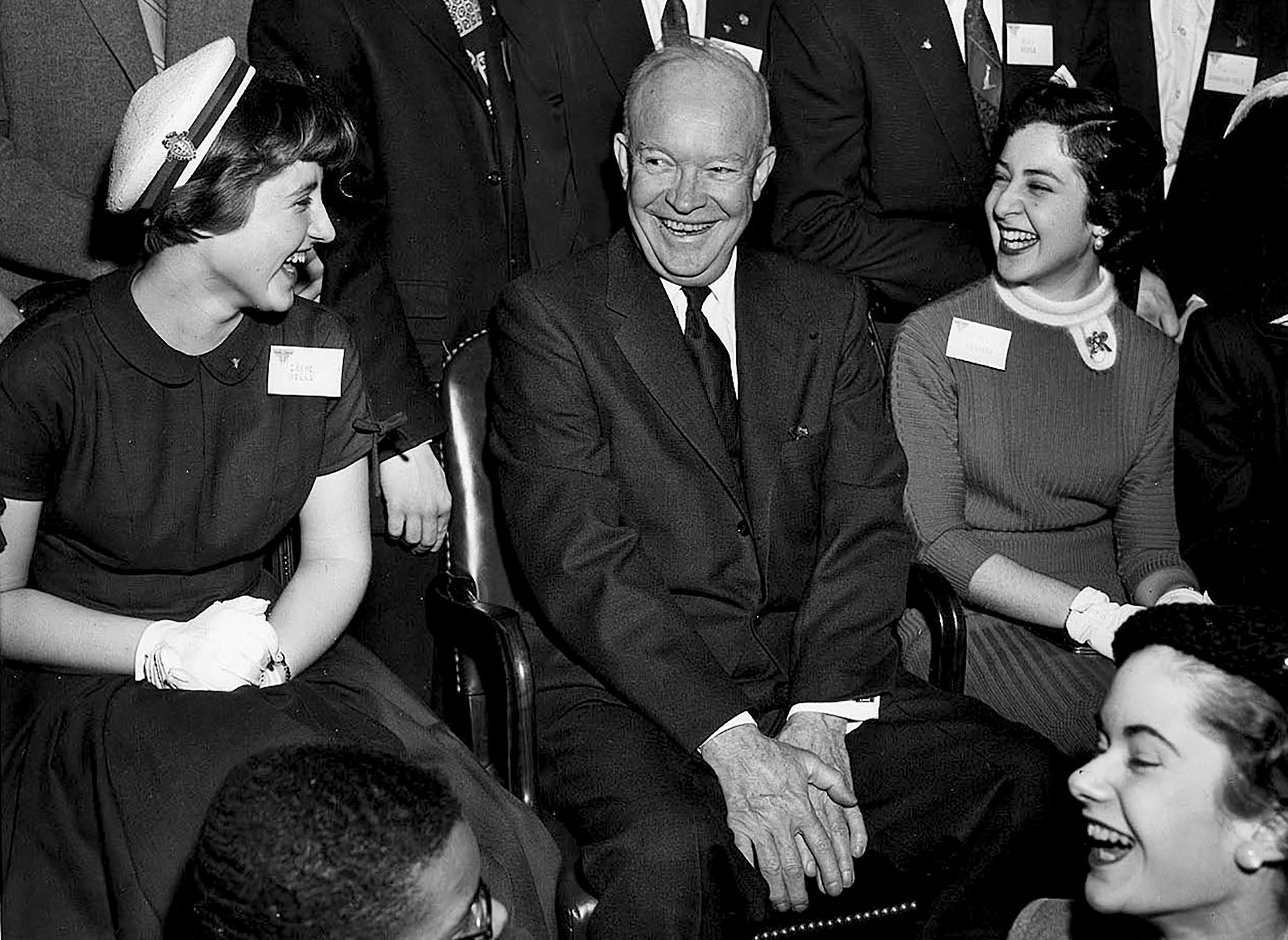 STS finalists meet President Eisenhower 