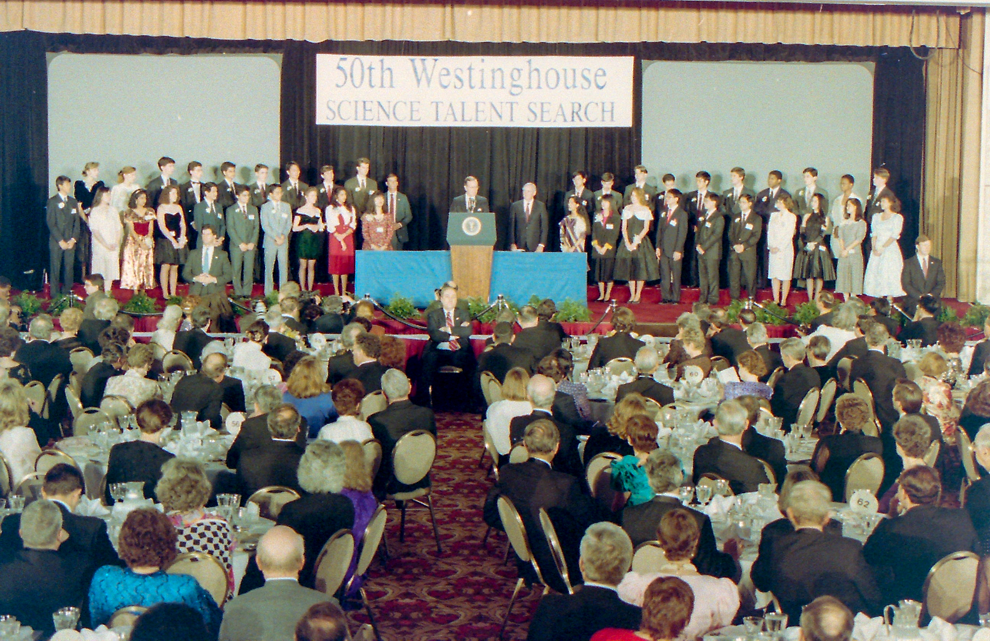 President George H. W. Bush delivers speech at Awards Gala