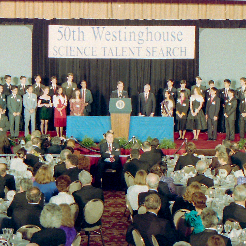 President George H. W. Bush delivers speech at Awards Gala