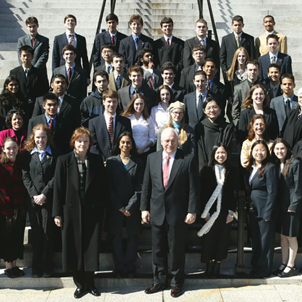 STS finalists meet Vice President Cheney