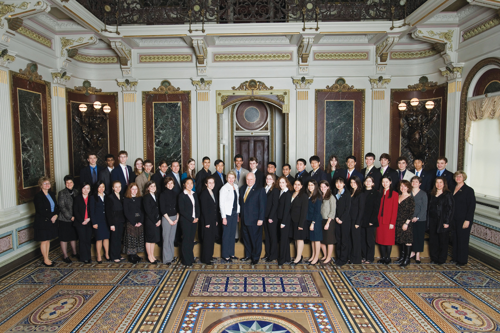 STS finalists meet Vice President Cheney