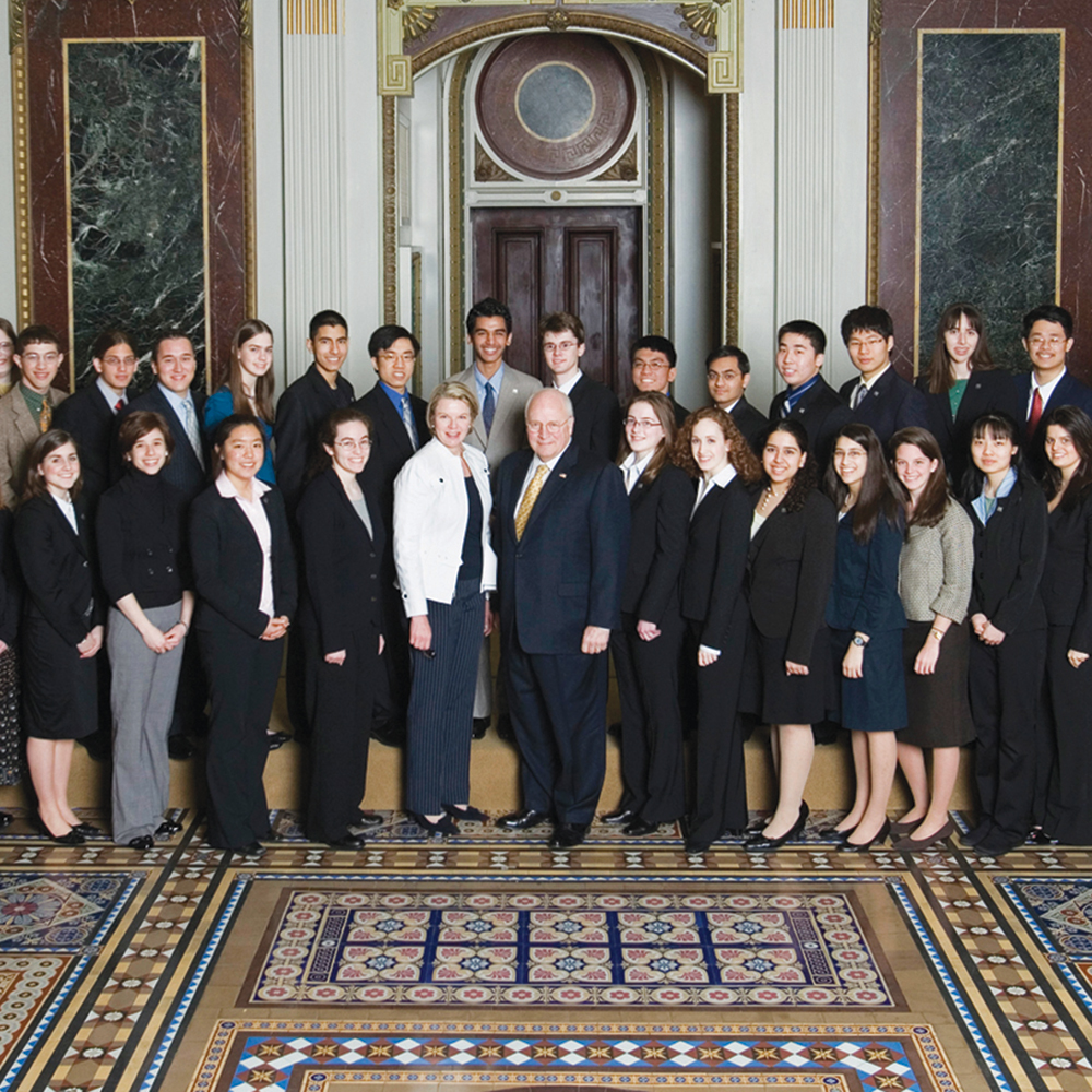 STS finalists meet Vice President Cheney