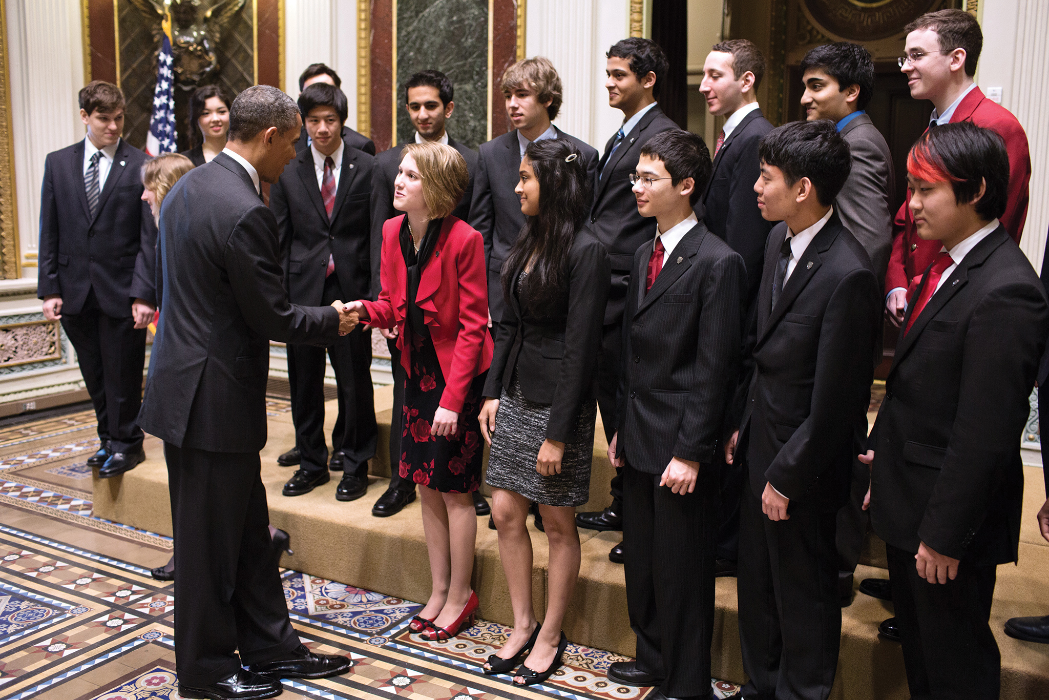 2013 STS finalist Meghan Shea meets President Obama