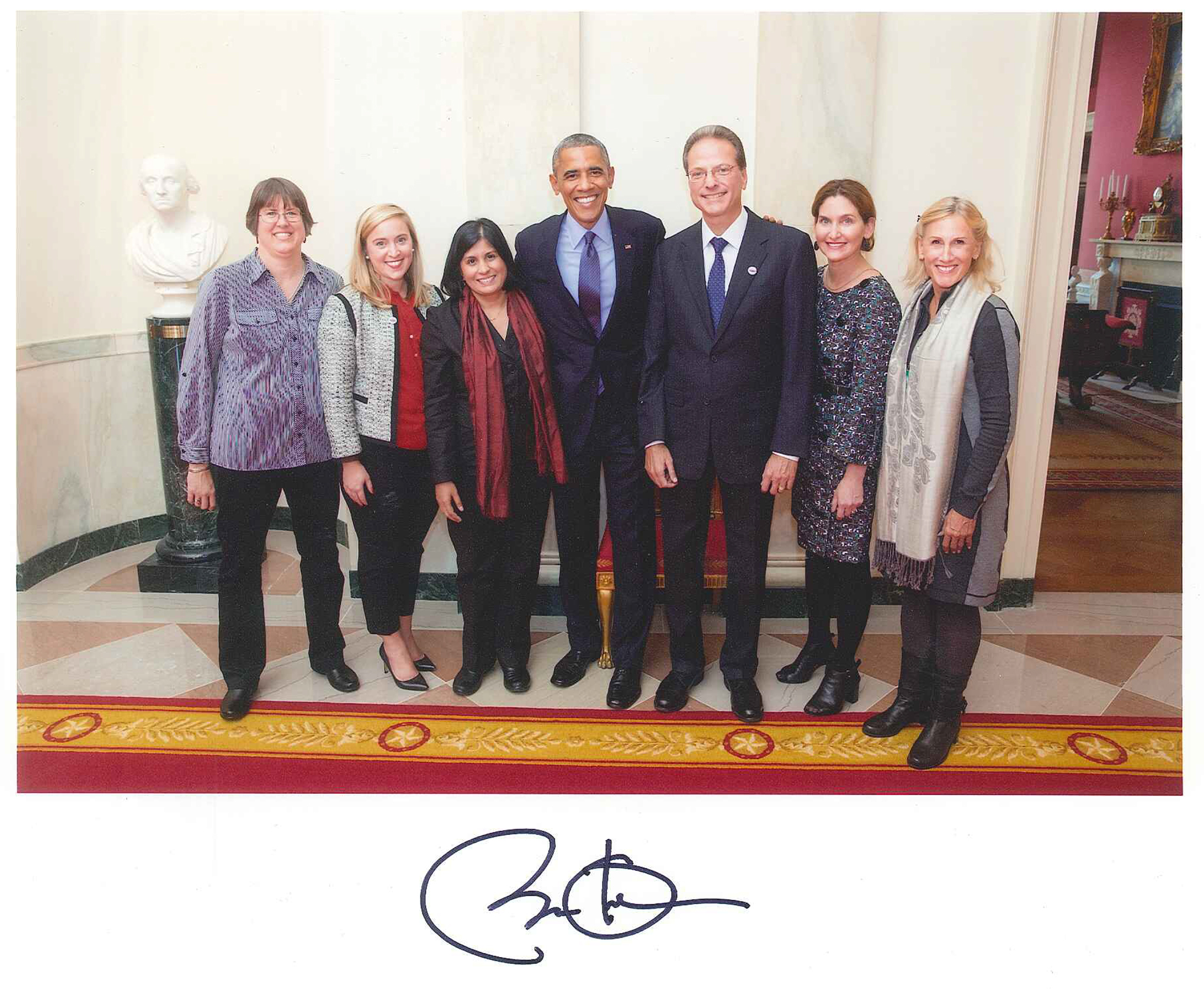 Society staff and CEO meet President Obama at the White House