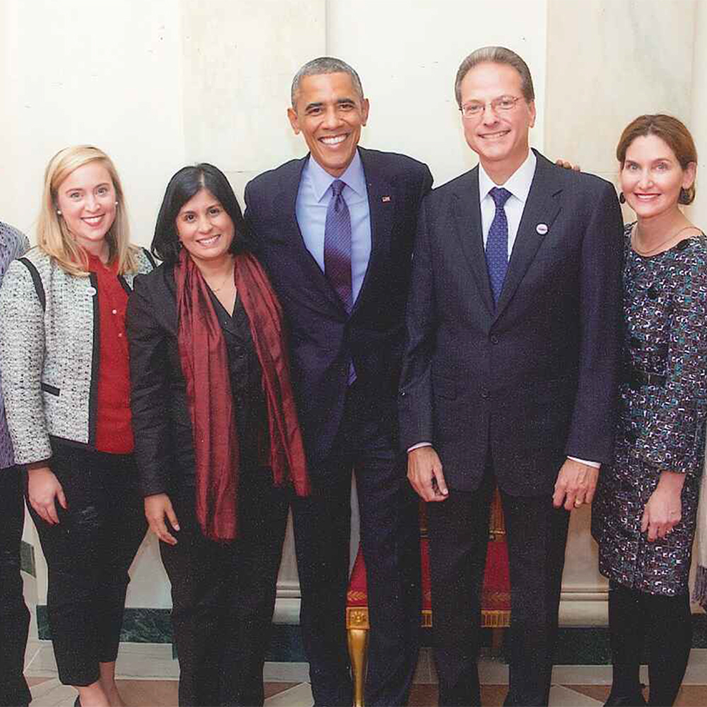 Society staff and CEO meet President Obama at the White House