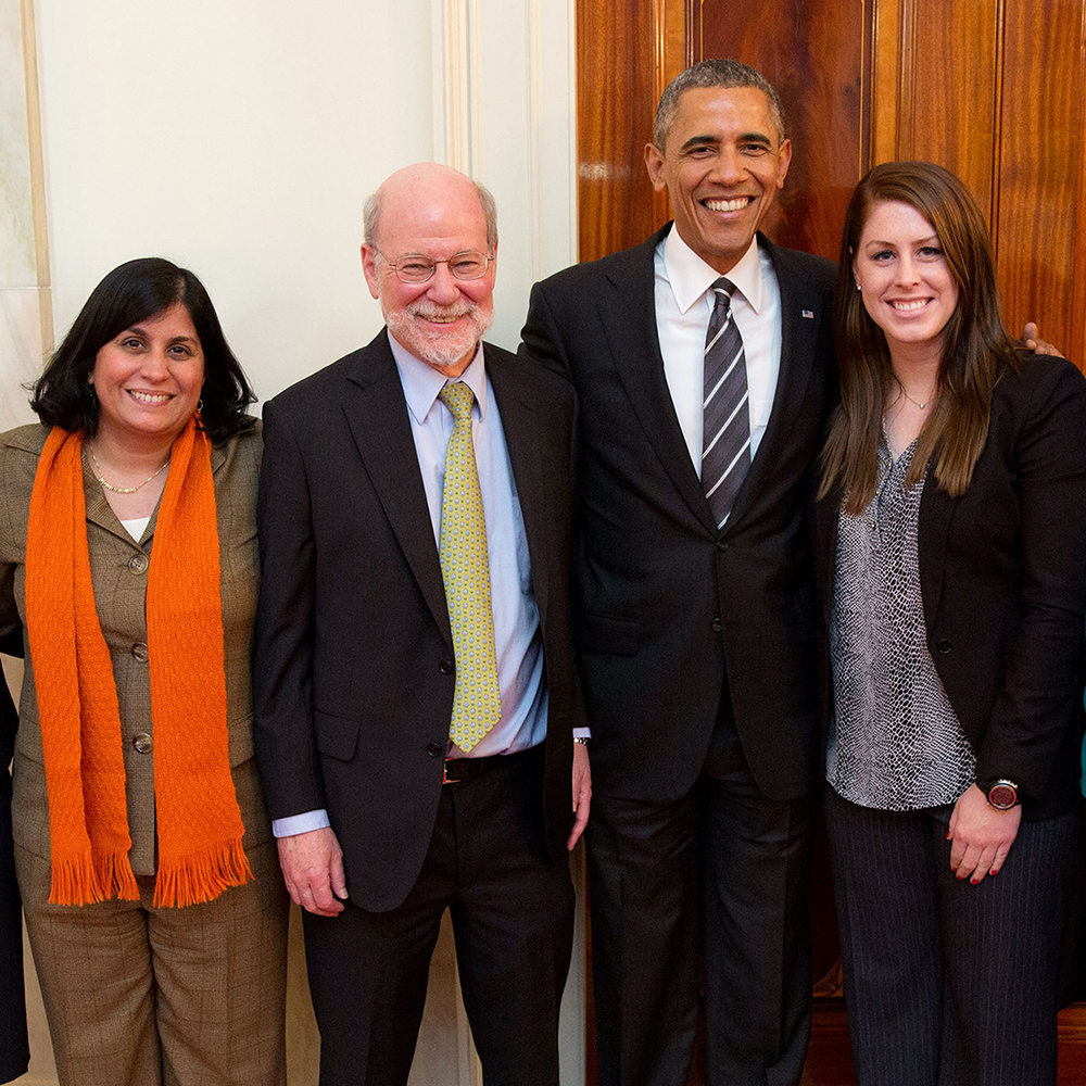 President Obama meets the Society for Science team