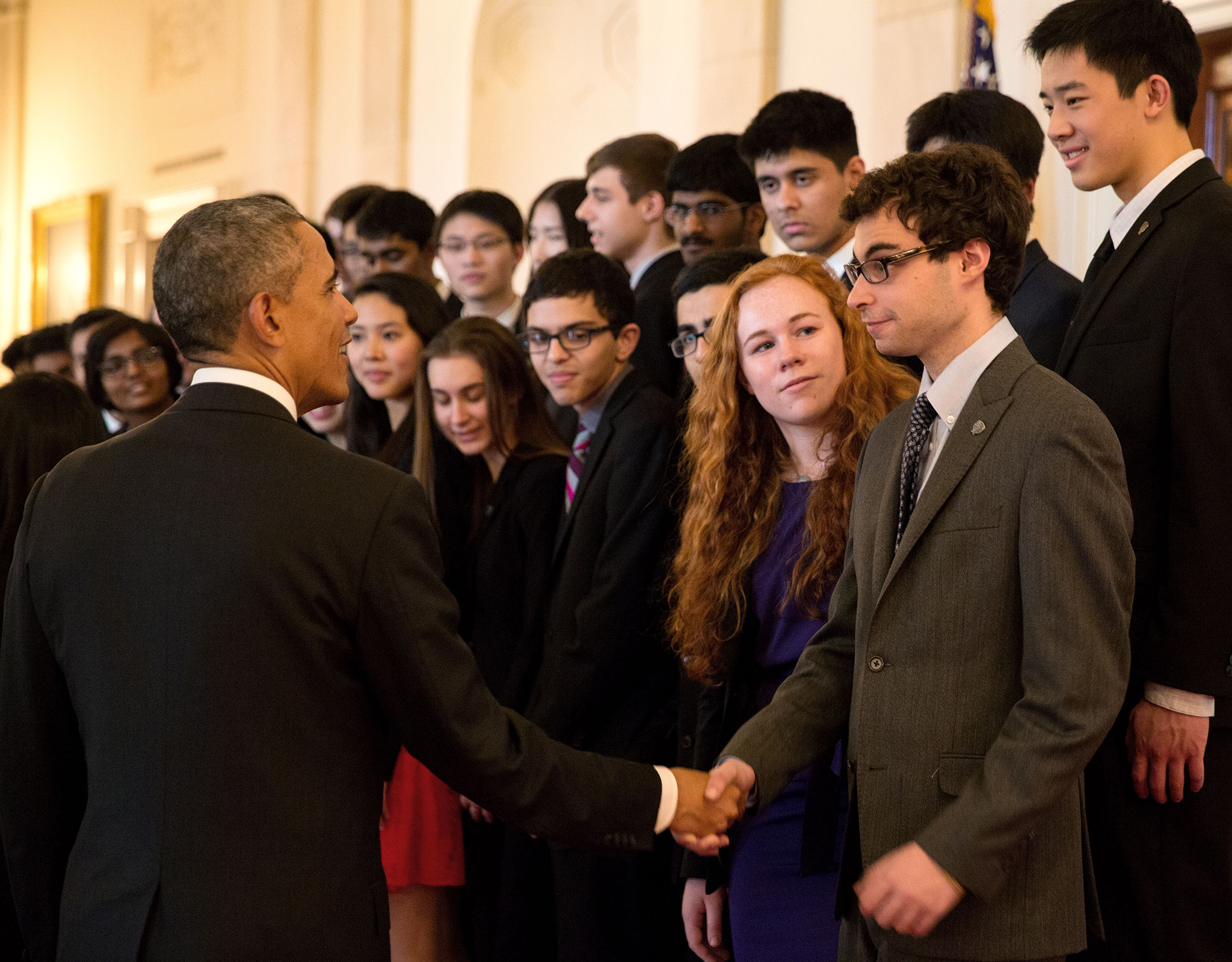 STS finalist Michael Winer meets President Obama