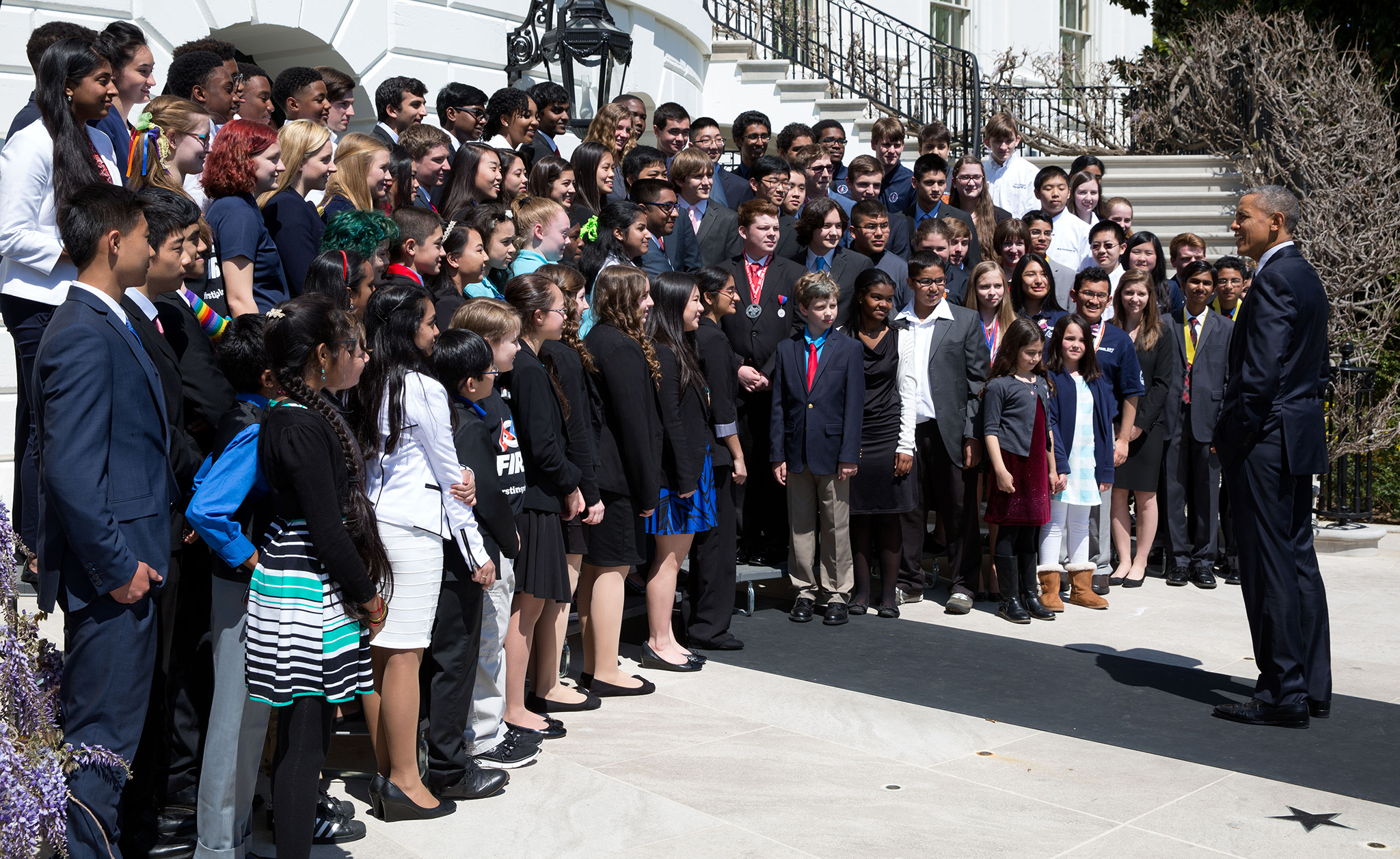 President Obama addresses White House Science Fair participants