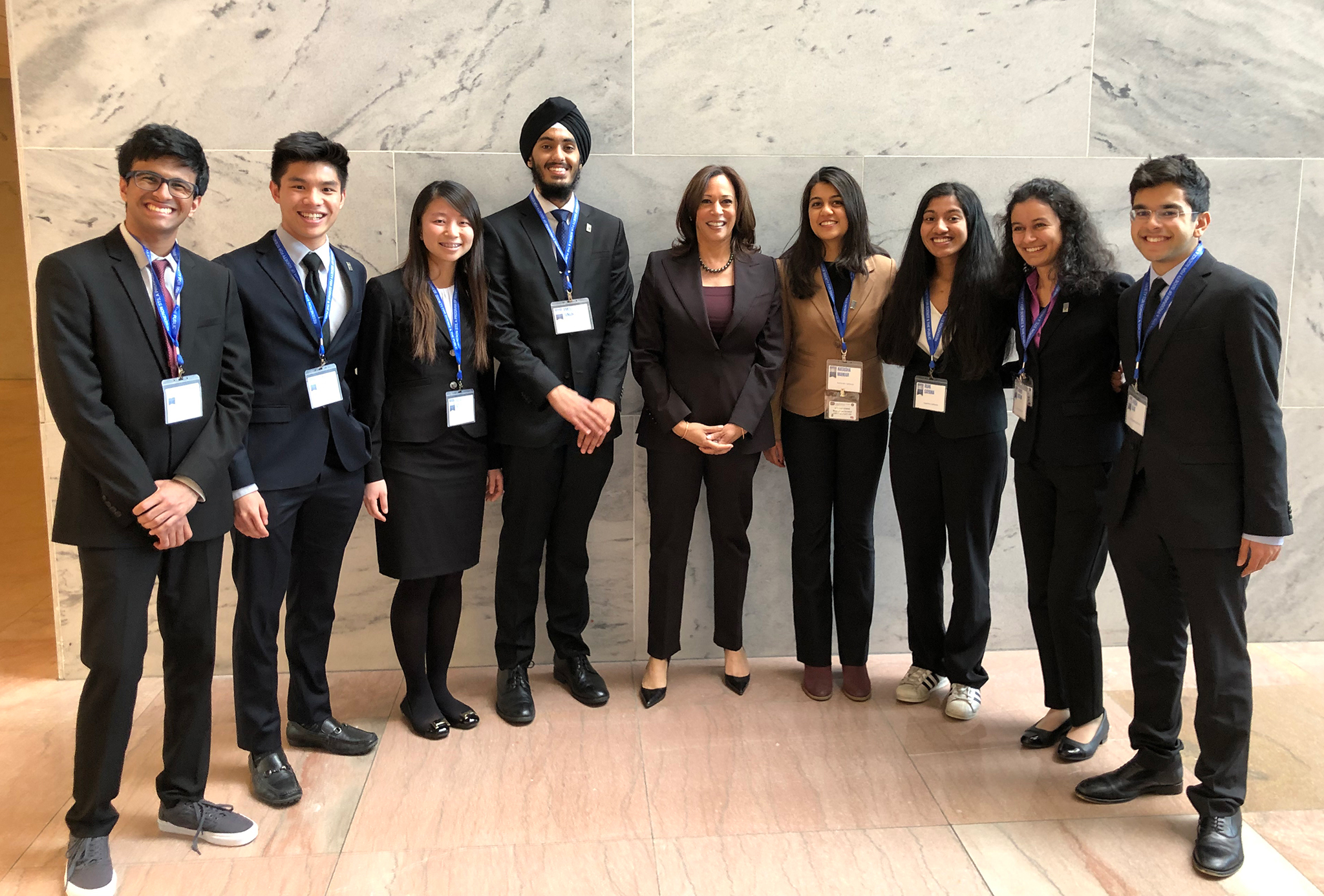 STS finalists meet Senator Kamala Harris on Capitol Hill