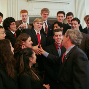 2005 White House Photo Gallery 2005 President George W. Bush greets STS finalists at the White House