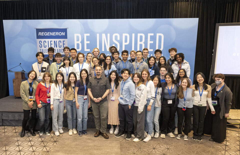 Regeneron STS 2023 Finalists with Regeneron CEO George Yancopoulos