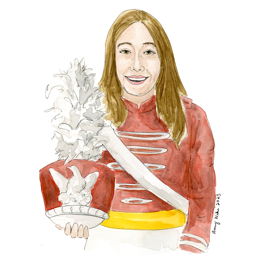 Illustration of 2023 STS finalist Ariella Maia Blackman by Amy Wike