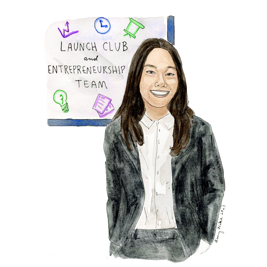 Illustration of 2023 STS finalist Corona Chen by Amy Wike