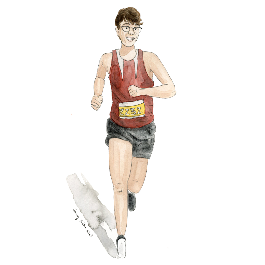 Illustration of 2023 STS finalist Joseph Robertazzi by Amy Wike