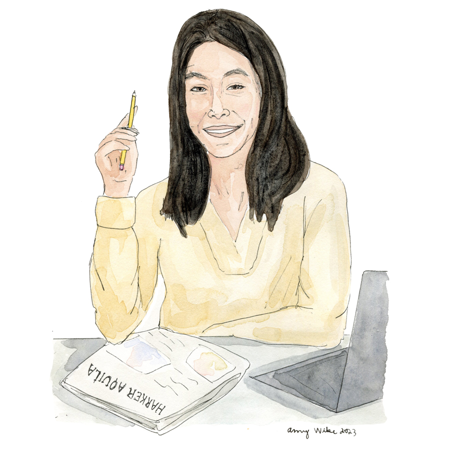 STS 2023 Finalist Sally Zhu, Illustration by Amy Wike