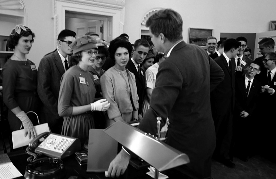 White House Photo Gallery - 1961 STS finalists visit President Kennedy’s office 