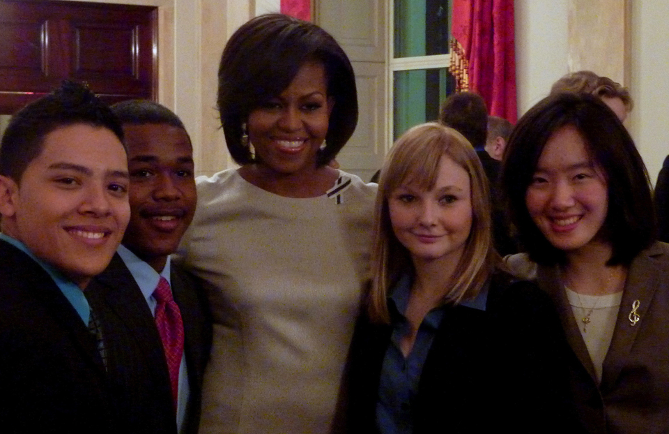 White House Photo Gallery - 2011 First Lady Michelle Obama invites ISEF top winner Amy Chyao to State of the Union Address