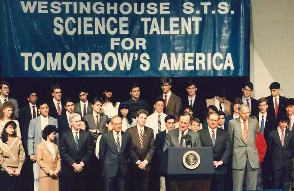 White House Photo Gallery - 1989 President Bush speaks to STS finalists at the National Academy of Sciences
