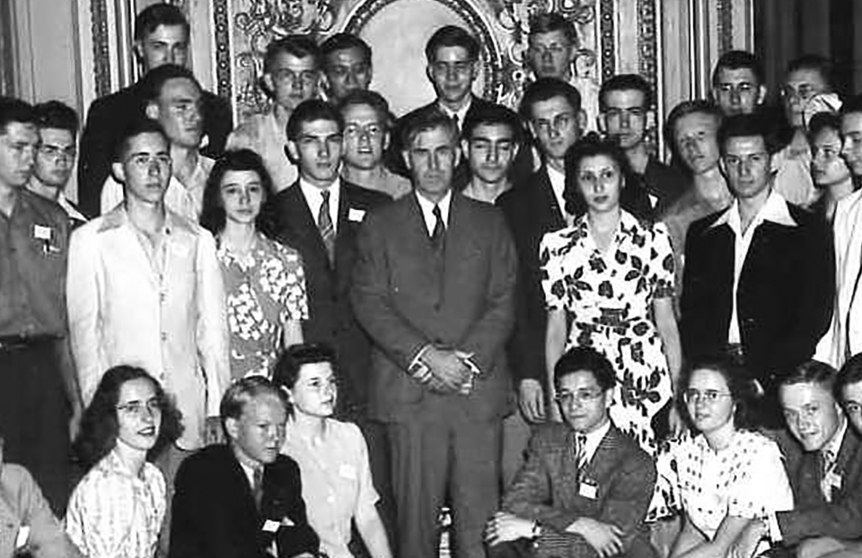 White House Photo Gallery - 1942 STS finalists with Vice President Wallace