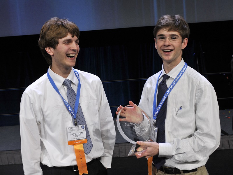 Blake Margraff (left) with his co-researcher, Matthew Feddersen