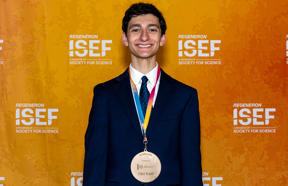 ISEF 2023 Award Ceremony, Dallas Texas - top award winners: Daniel Levin, Pittsburgh Allderdice High School, PA, United States of America -Winner of the Dudley R. Herschbach SIYSS Award