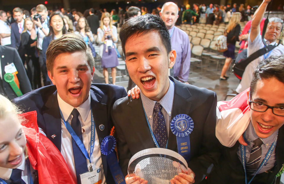 2016 ISEF Gordon E. Moore Award winner, Austin Wang (Vancouver, Canada)