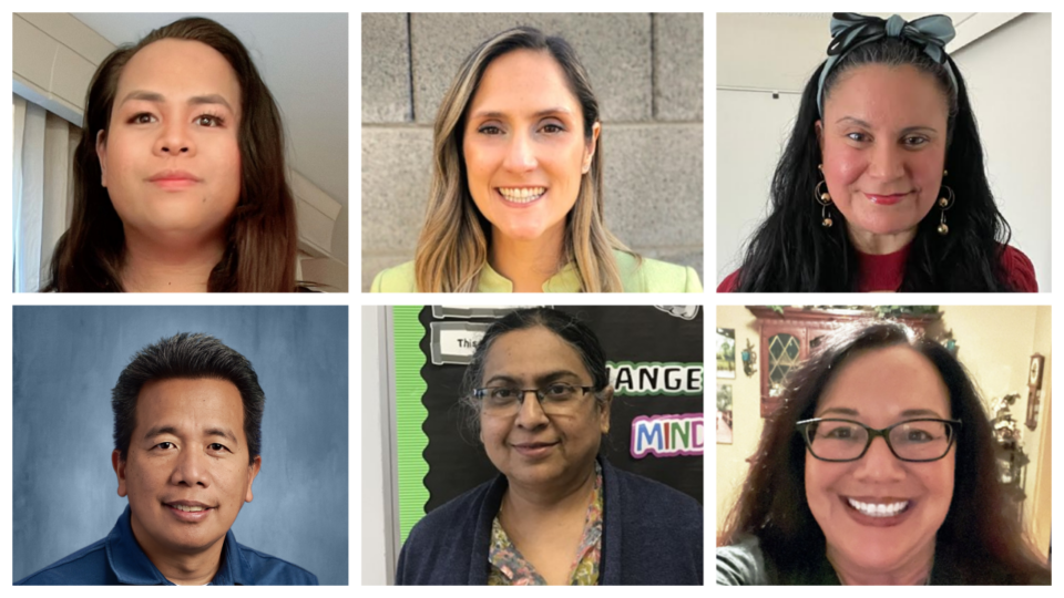 Headshots of the six 2022-23 Science News Learning Ambassadors