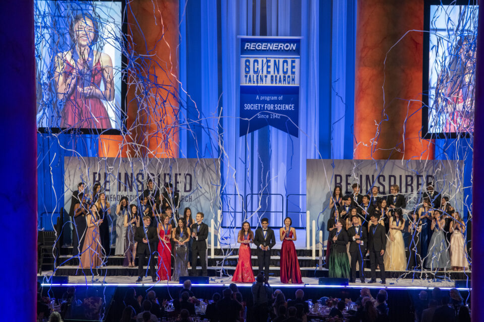 Regeneron STS 2023 finalists and top winners at the awards ceremony on March 13, 2023.