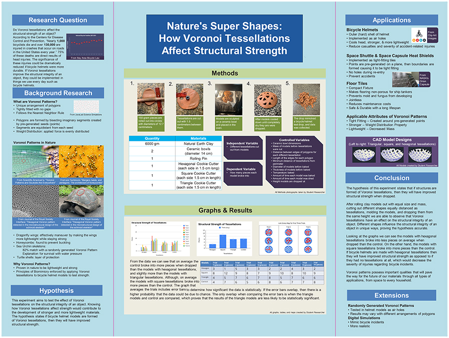 2023 Thermo Fisher JIC Finalist Maan Patel: Nature’s Super Shapes: How Voronoi Tessellations Affect Structural Strength