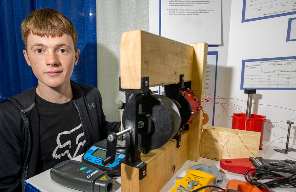 2022 ISEF Robert Sansone with his project