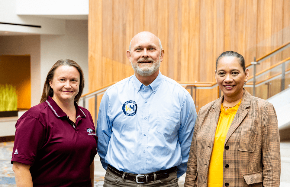 The three Science News Learning 2023-24 Ambassadors. From left to right, Karisa Boyer, Robert Palmer, and Maria Cheryl Diangco.