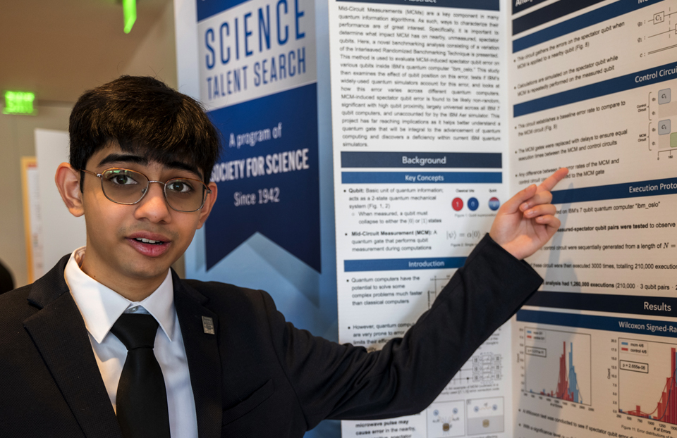 2024 Science Talent Search finalist Harshil Avlani