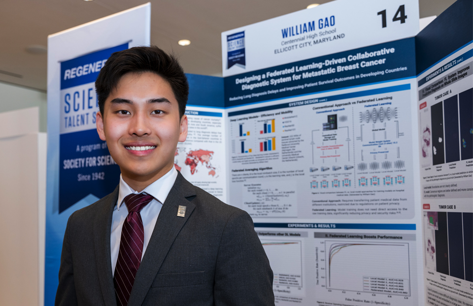 2024 Science Talent Search finalist William Gao