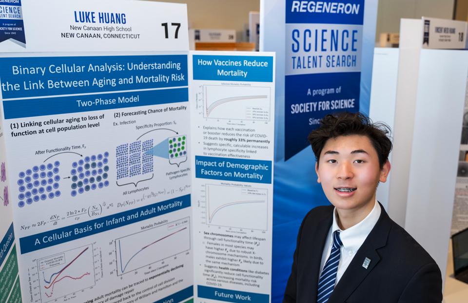 2024 Science Talent Search finalist Luke Huang