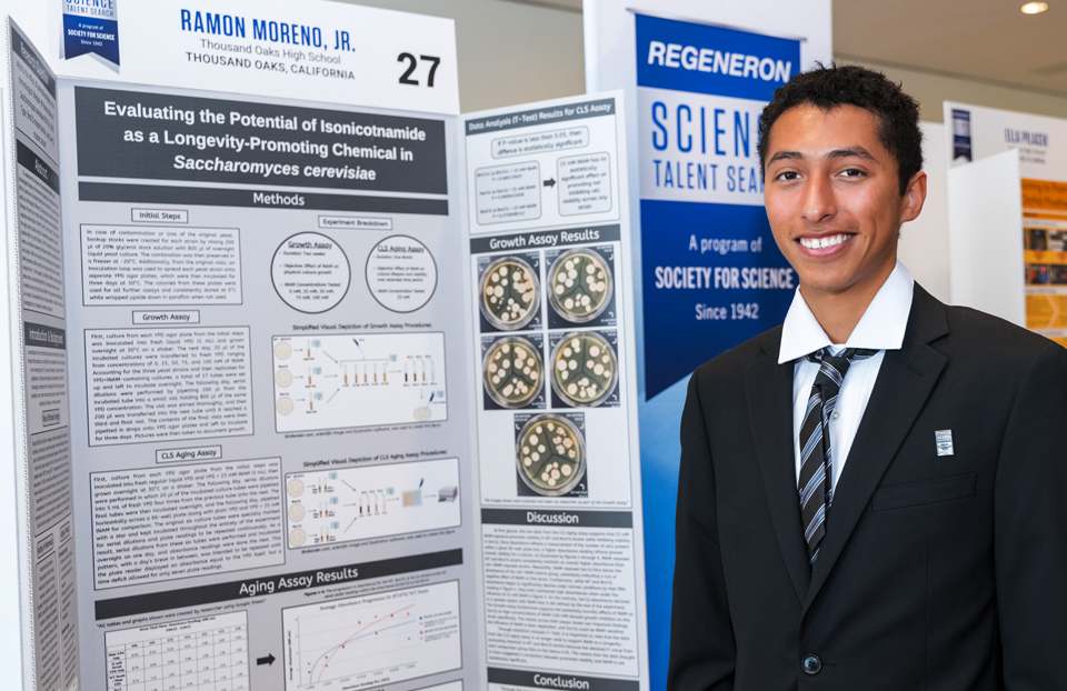 2024 Science Talent Search finalist Ramon Moreno Jr.