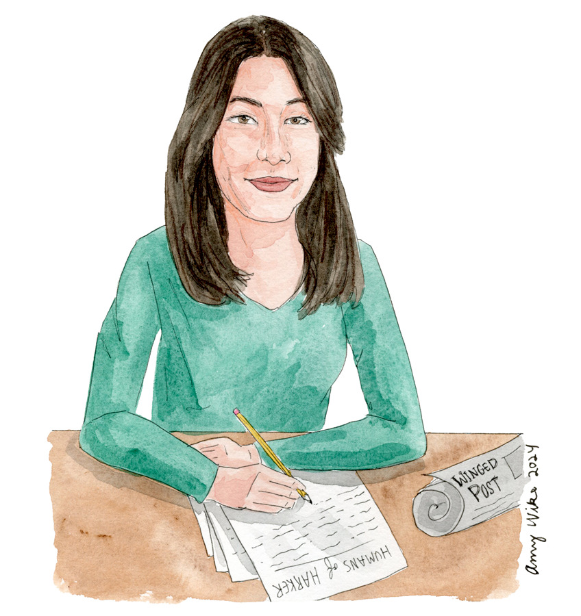 Illustration of 2024 STS finalist Michelle Wei by Amy Wike