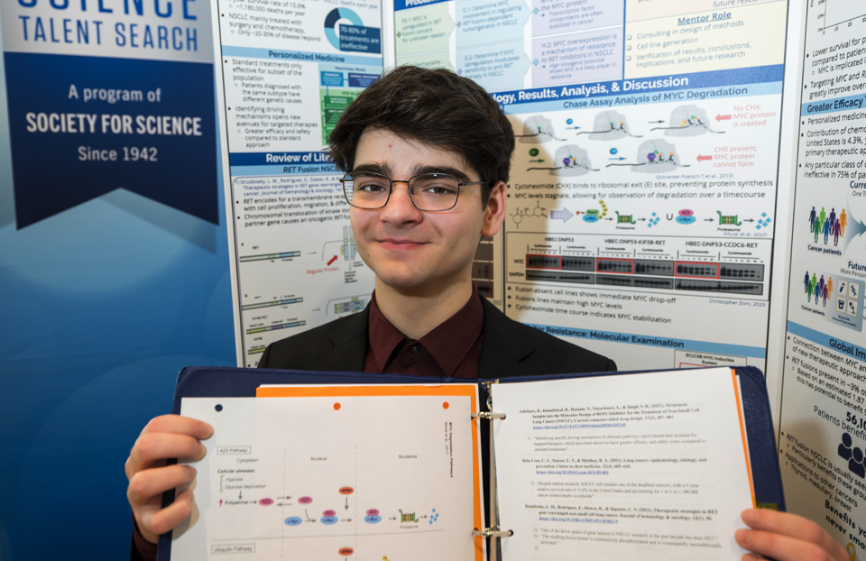 2024 Science Talent Search finalist Christopher Zorn