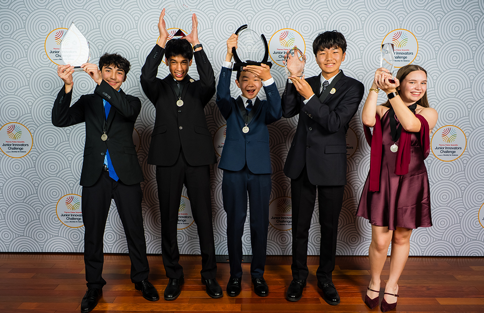 The winners of the 2025 Thermo Fisher Scientific Junior Innovators Challenge