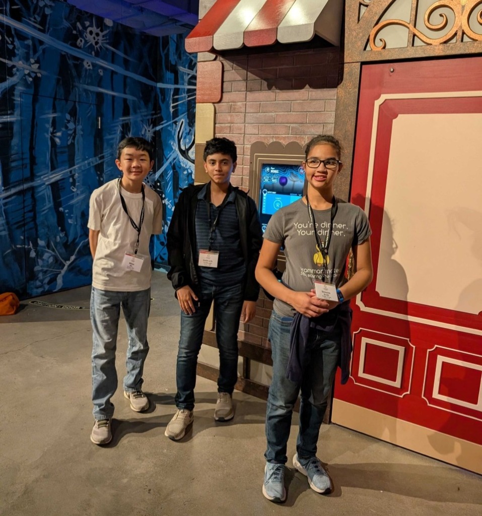 2025 Thermo Fisher JIC finalists pose for a group photo on the trip to Level 99