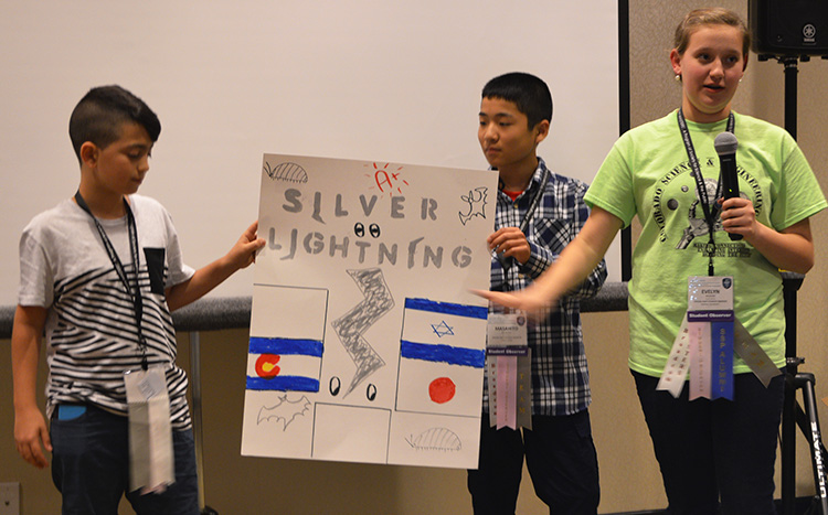 The silver team explained their creativity. The silver team explained their creativity.