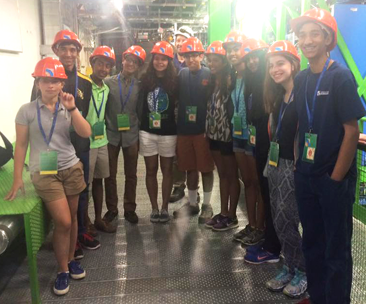 Nitya visited CERN with several other Intel ISEF 2015 finalists.