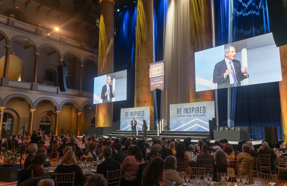 The 2025 Regeneron Science Talent Search Gala held at the National Building Museum in Washington D.C.
