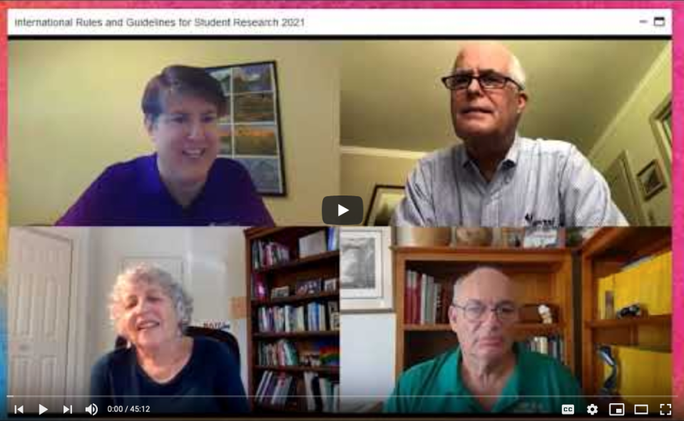 Virtual Regeneron ISEF 2020: International Rules and Guidelines for Student Research 2021