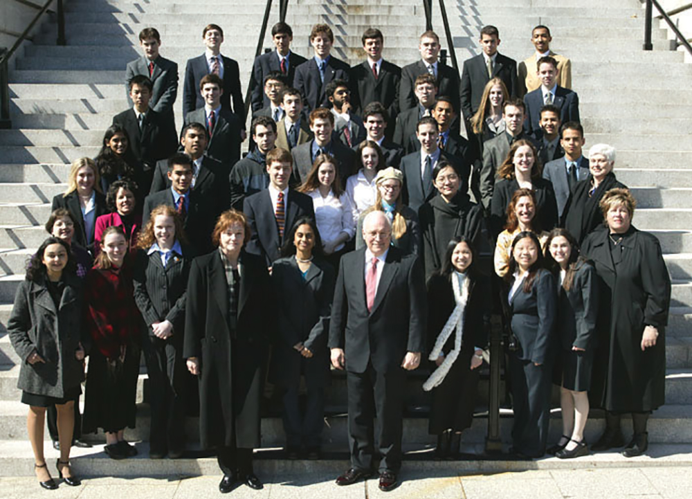 STS finalists meet Vice President Cheney